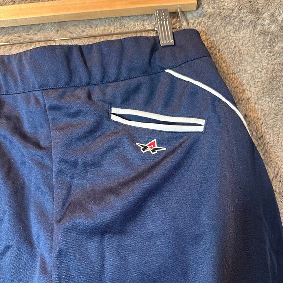 Alleson Athletic Navy Blue Softball Pants Pants Women L Large White Side Stripe - Picture 6 of 11